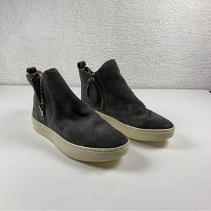 Sofft‎ Britton Zip High Top Sneaker, Women's Size 5 M Smoke NEW NWOB 7092